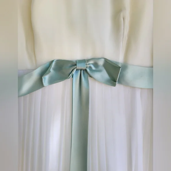 Sold Vintage 70's Ruffle Pleated Gown - Picture 6 of 8